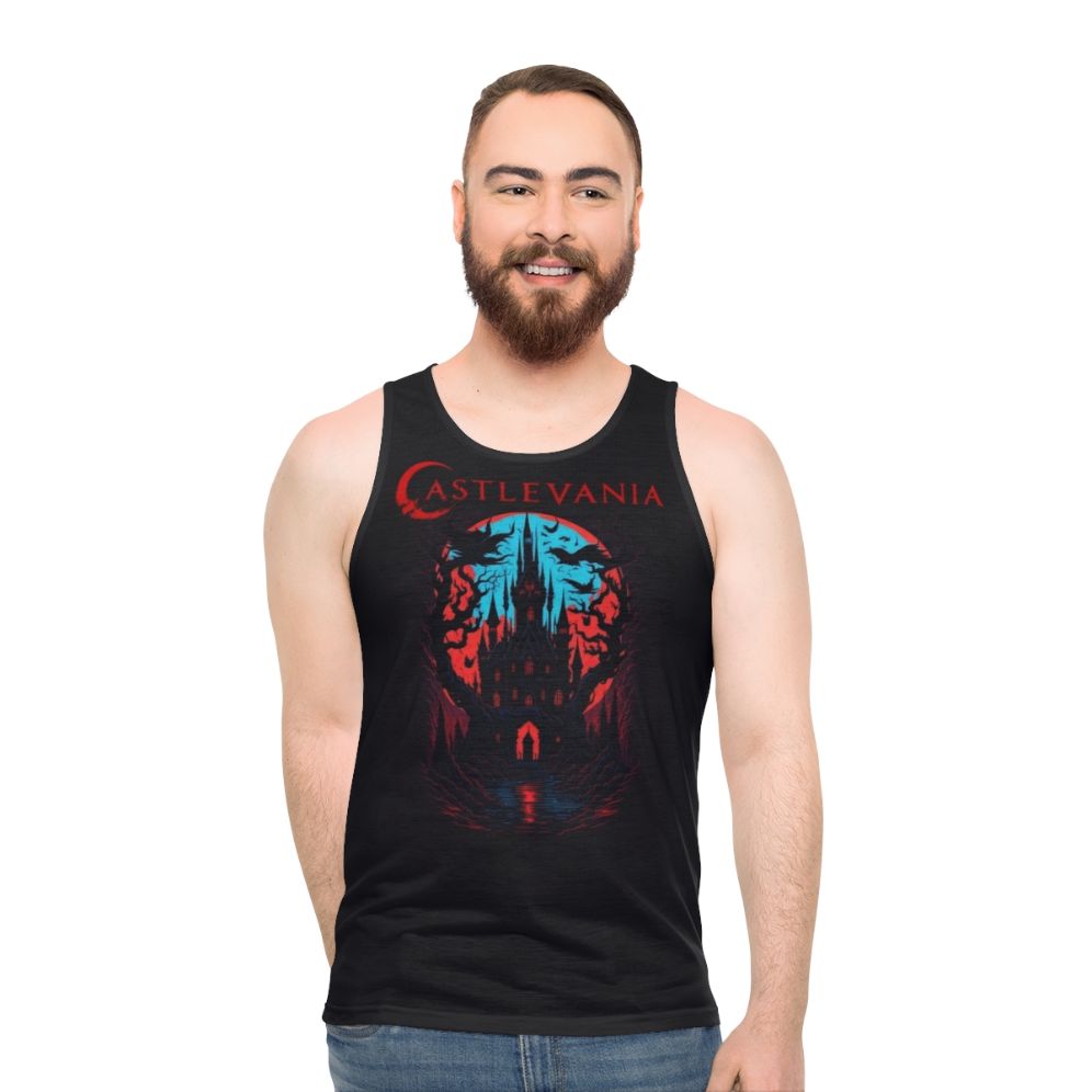 Castlevania Dracula's Castle Unisex Tank Top - men