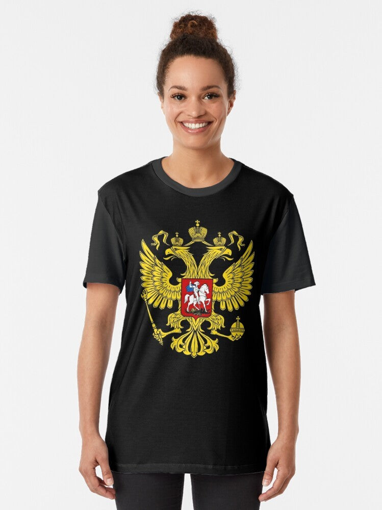 Russia Coat of Arms Graphic T-Shirt - Women