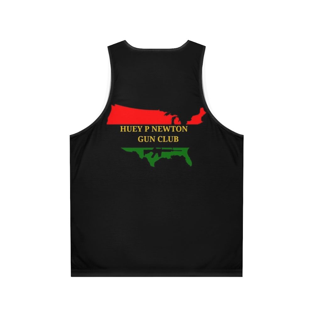 Revolutionary Black Panther Huey P Newton Unisex Tank Top - Back