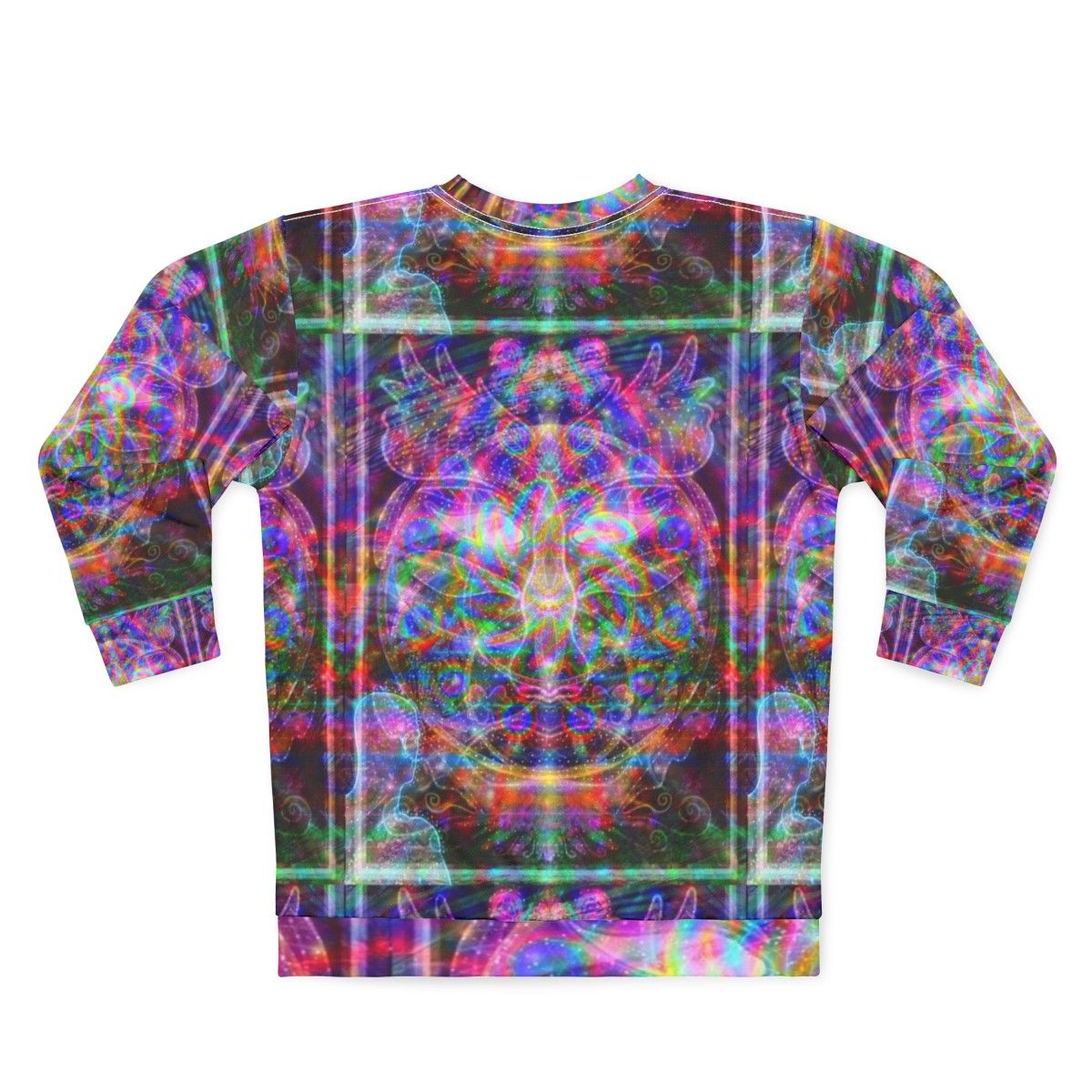 Metaphysical Realms visionary art psychedelic sweatshirt - Back