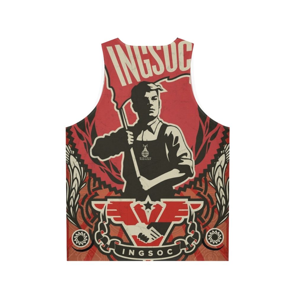 Unisex 1984 Ingsoc Propaganda Tank Top - Back