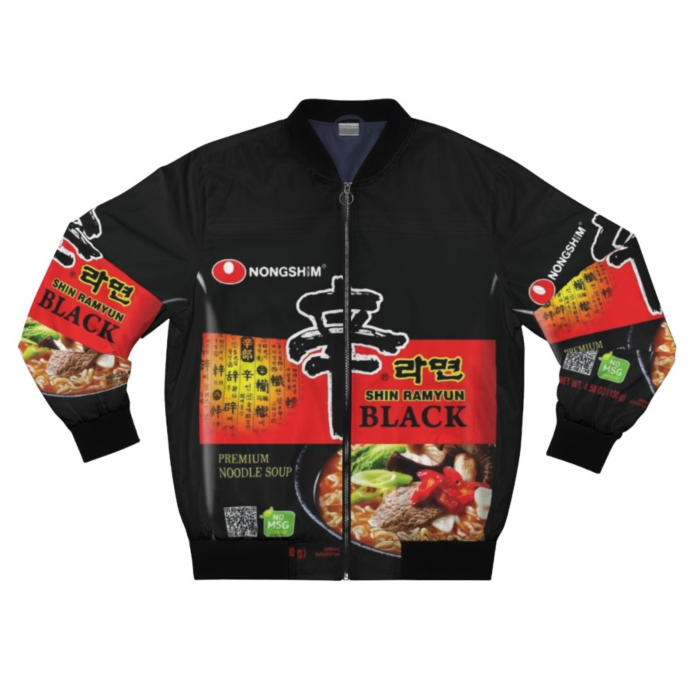 Shin Ramyun Black Instant Ramen Bomber Jacket