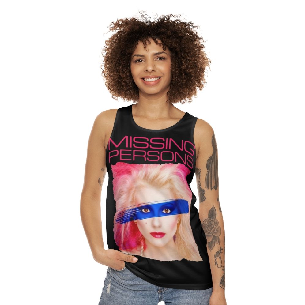 Missing Persons Band Unisex Tank Top - women