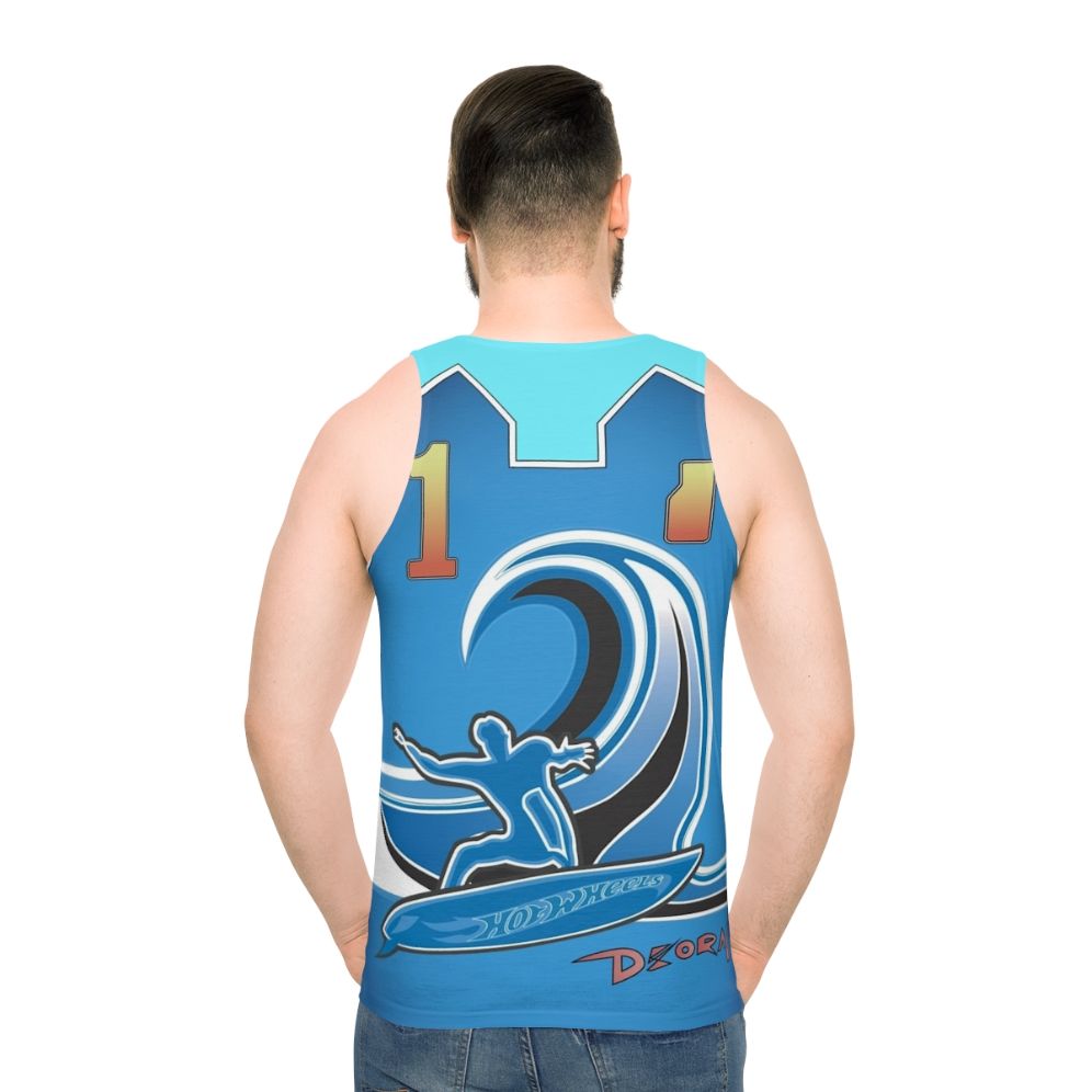 Vert Wheeler Hot Wheels World Race Unisex Tank Top - men back