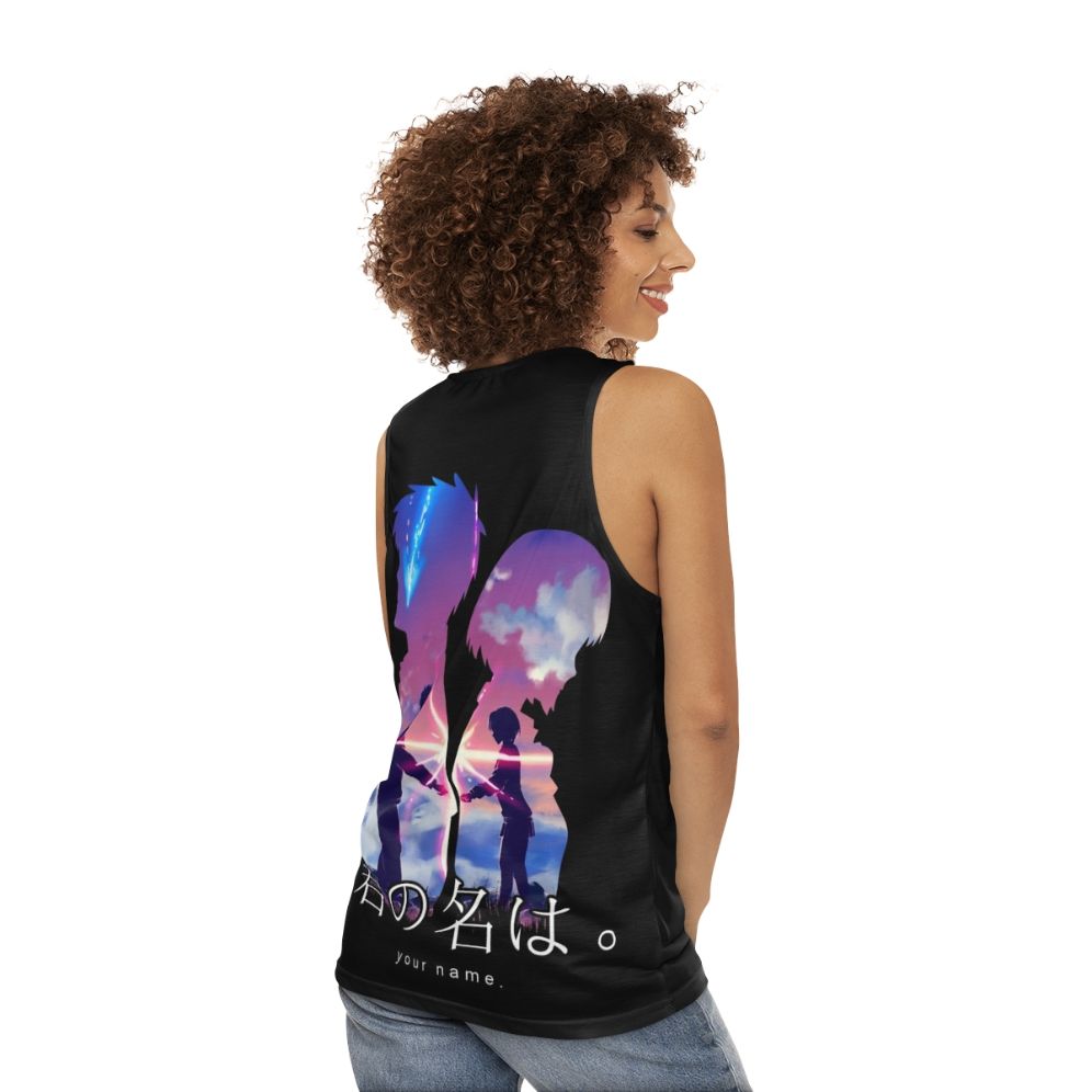 Your Name Unisex Anime Tank Top - women back