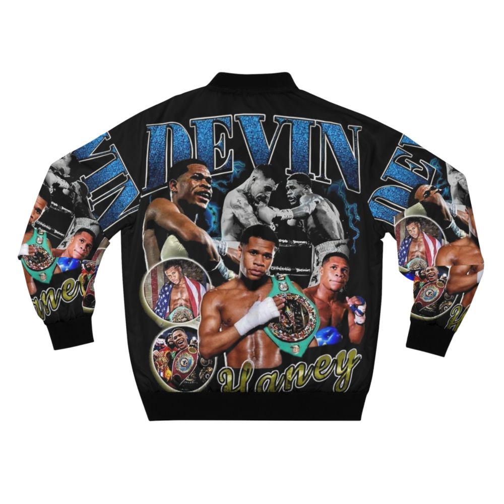 Devin Haney Bomber Jacket in Black - Back