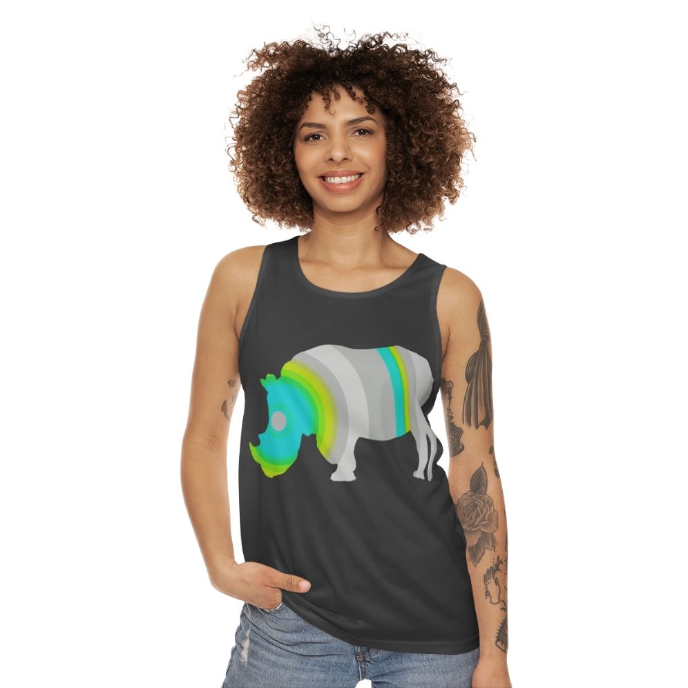 Rhinoceros Legendary Animals Unisex Tank Top - women