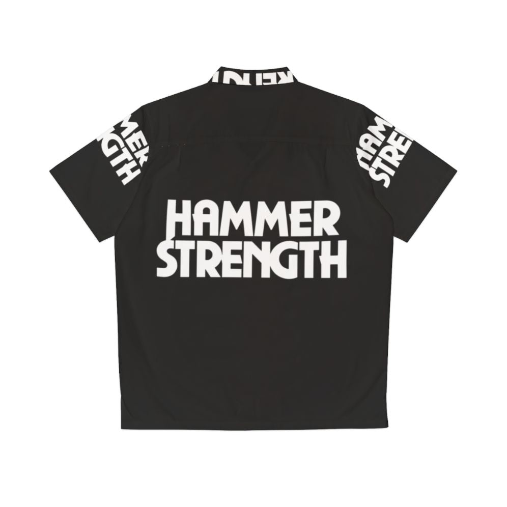 Hammer Strength 2 Hawaiian Shirt for Bodybuilding and Fitness - Back