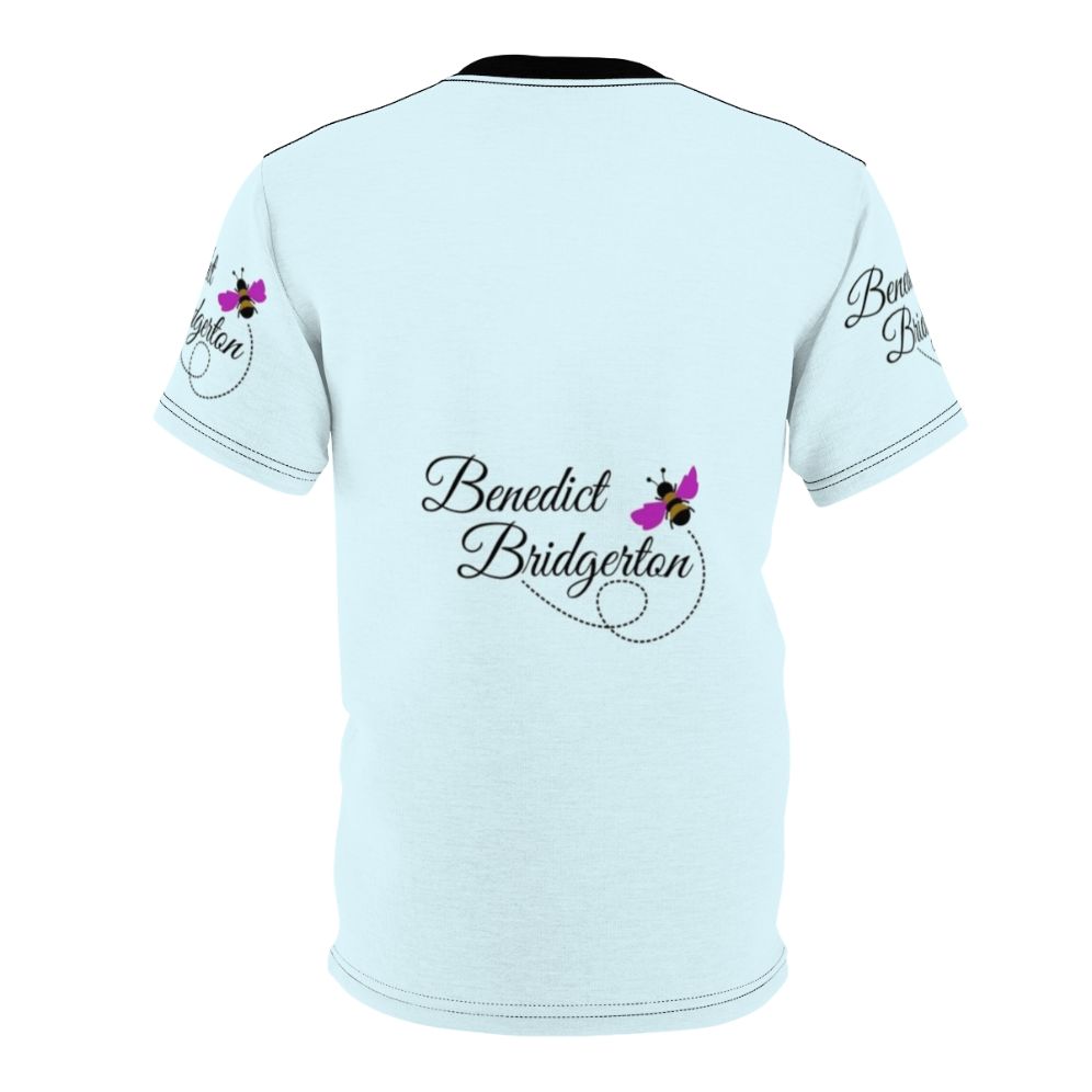 Bridgerton-inspired t-shirt featuring the name "Benedict" and a bee design - Back