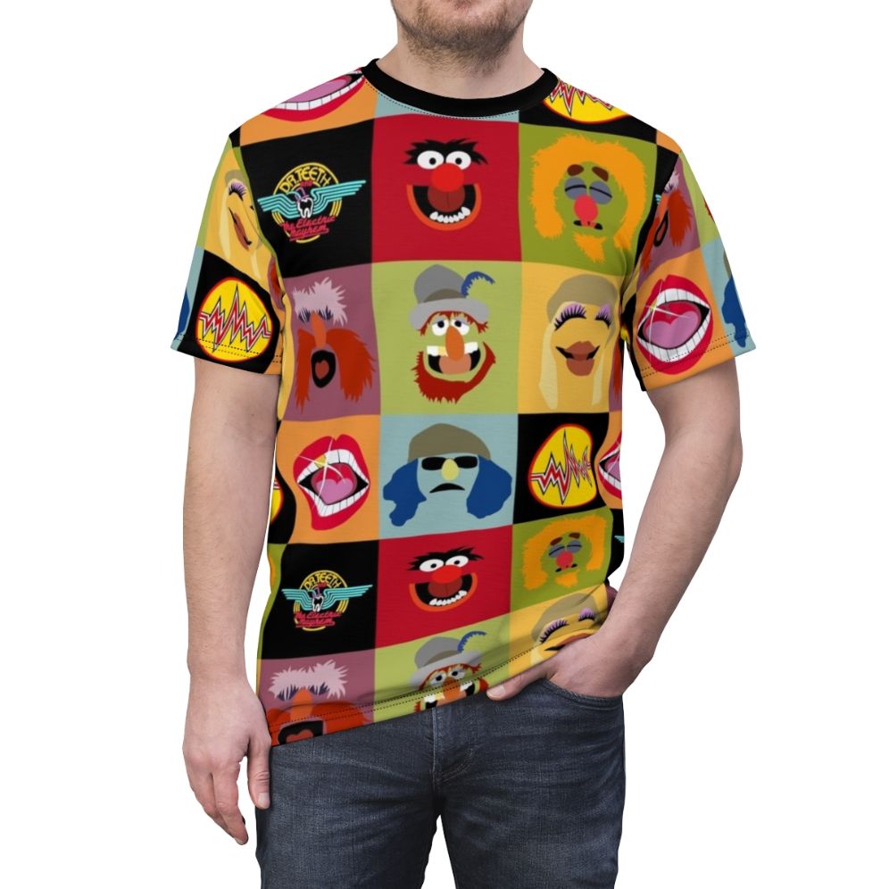 Muppets inspired Dr Teeth & Electric Mayhem all-over print t-shirt - men front