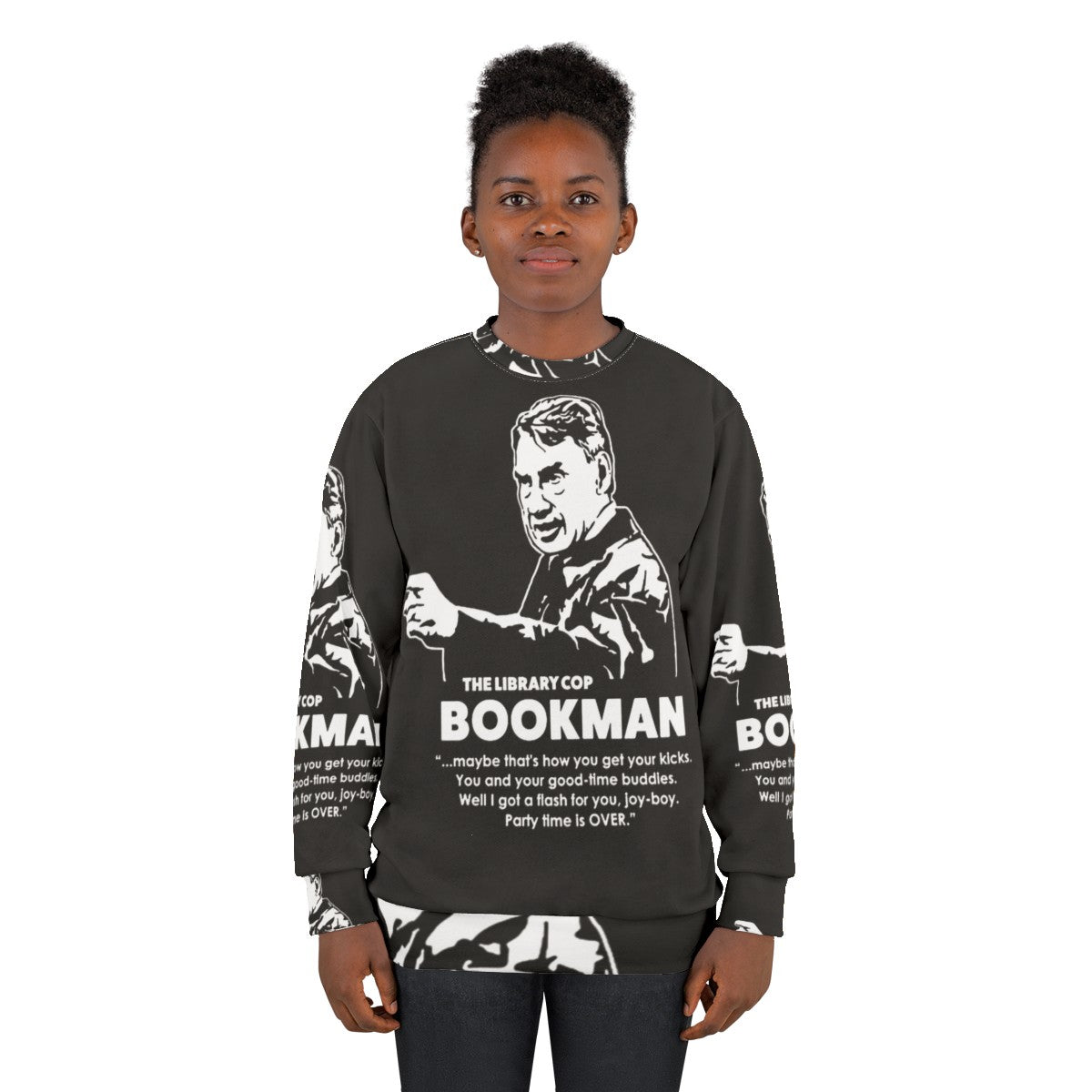 Bookman Sweatshirt - Unique Librarian and Bookworm Apparel - women