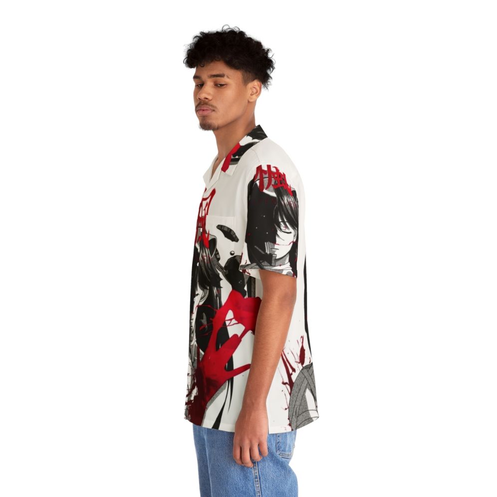 Dark anime-inspired bloody Hawaiian shirt - People Left