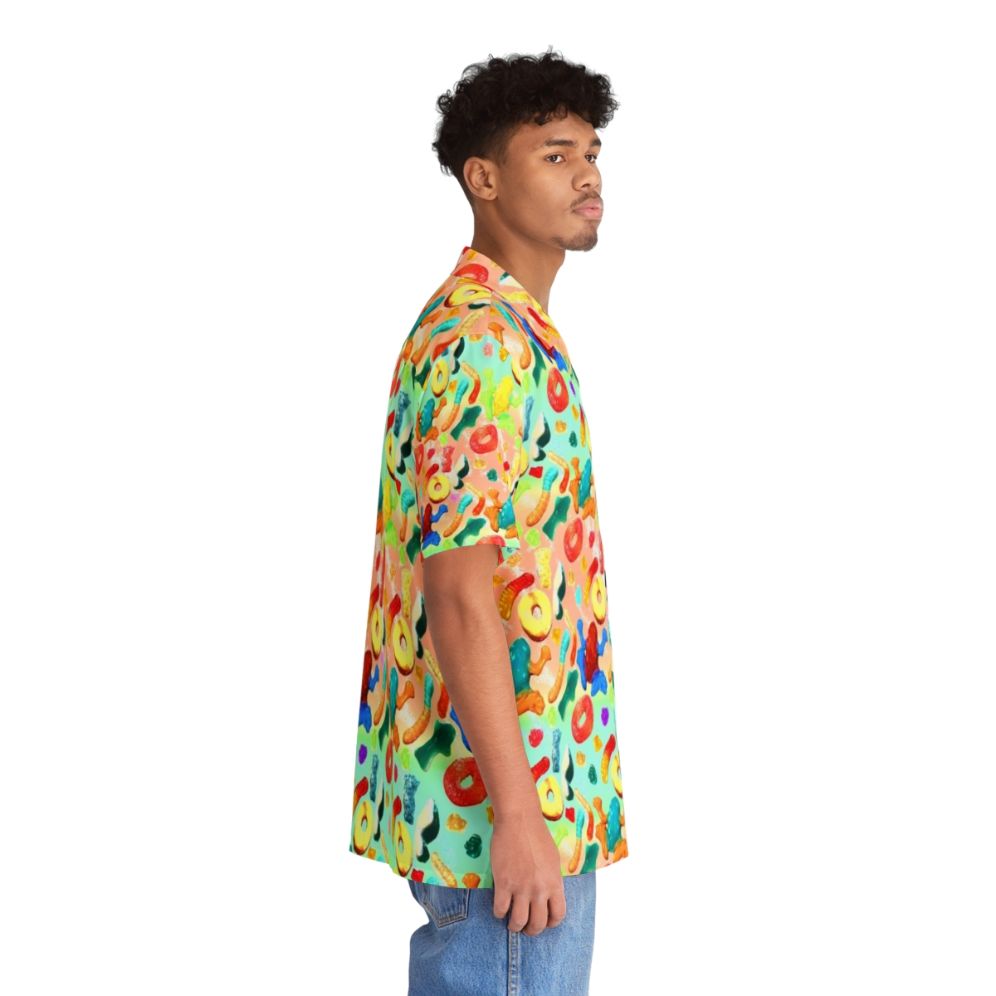 Gummy Galore Hawaiian Shirt with Vibrant Tropical Candy Pattern - People Pight