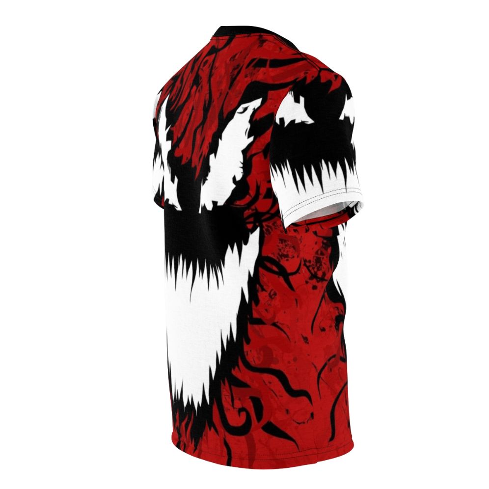 Carnage-themed t-shirt with a bold, all-over print design - men right