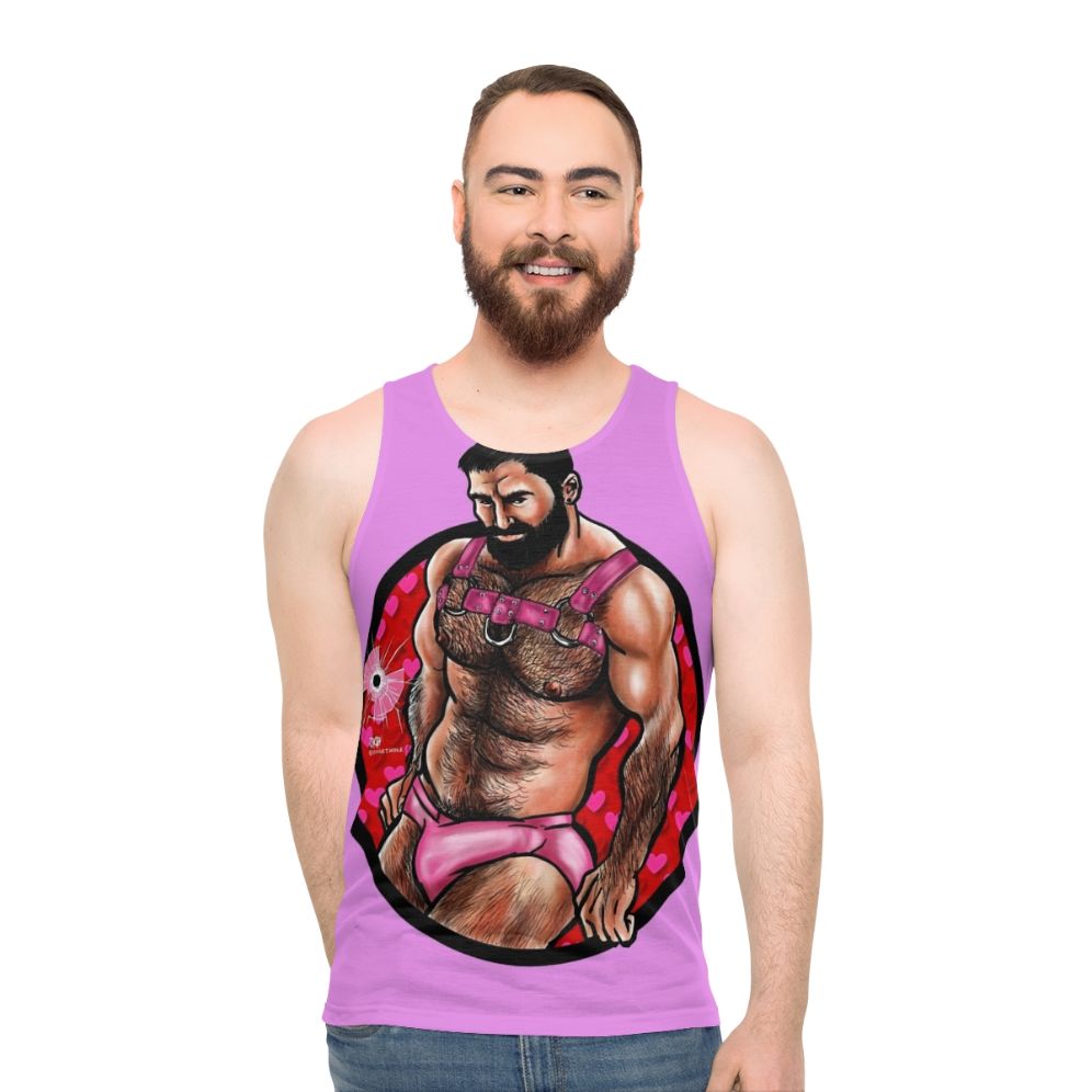 Muscle Bear Wearing Unisex Tank Top - men