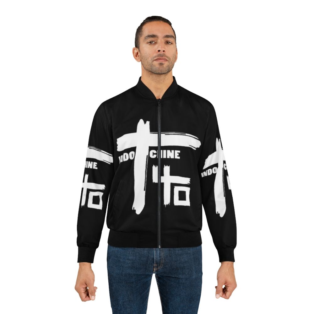 Indochine Band Logo1 Exselna New Wave Bomber Jacket - Lifestyle