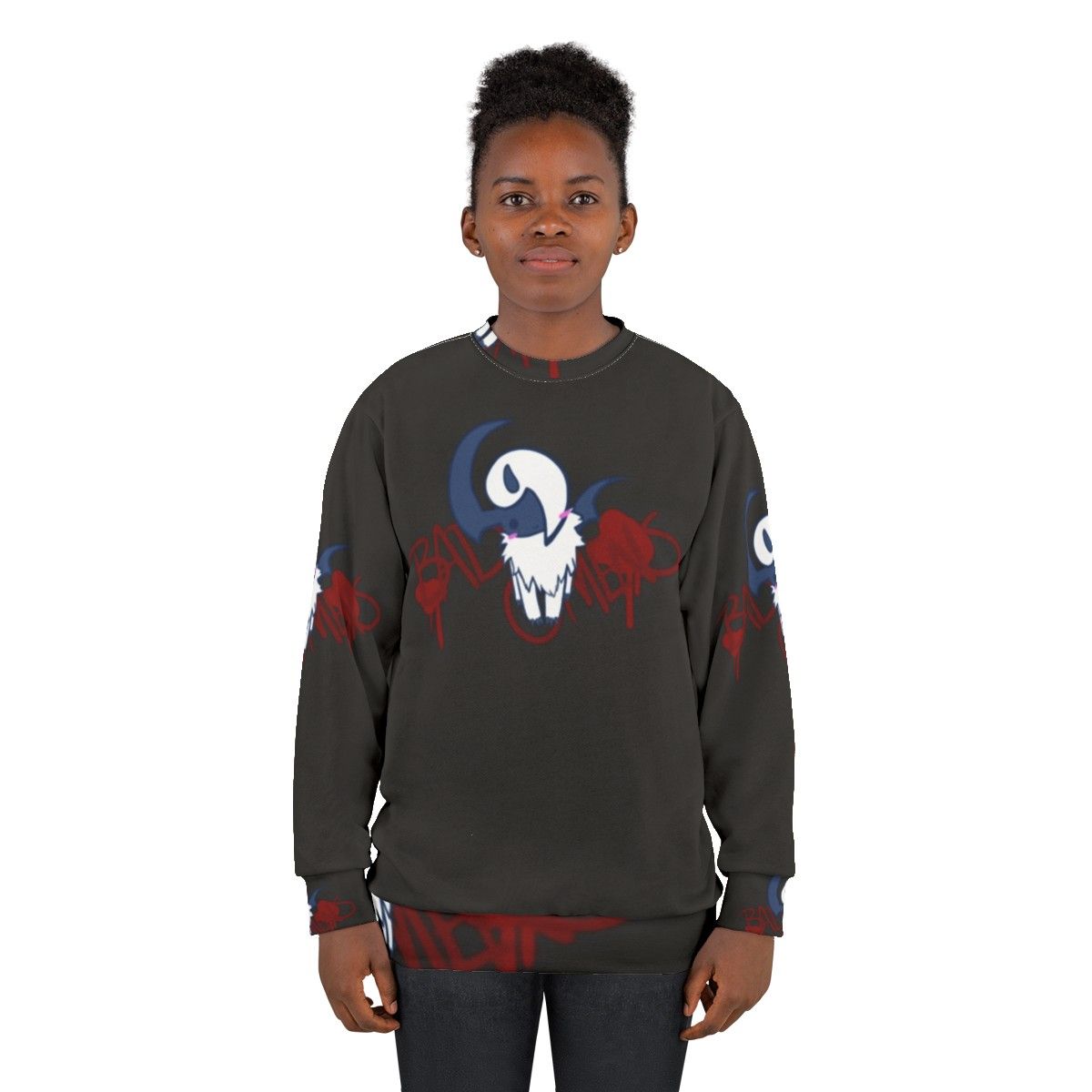 Bad Omens V-Neck Castlevania Sweatshirt with Alucard Inspired Design - women