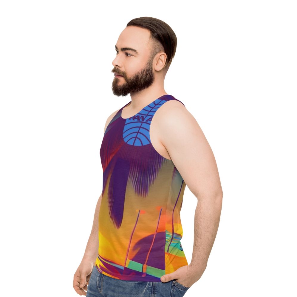 Retro Pan Am Unisex Tank Top - men side