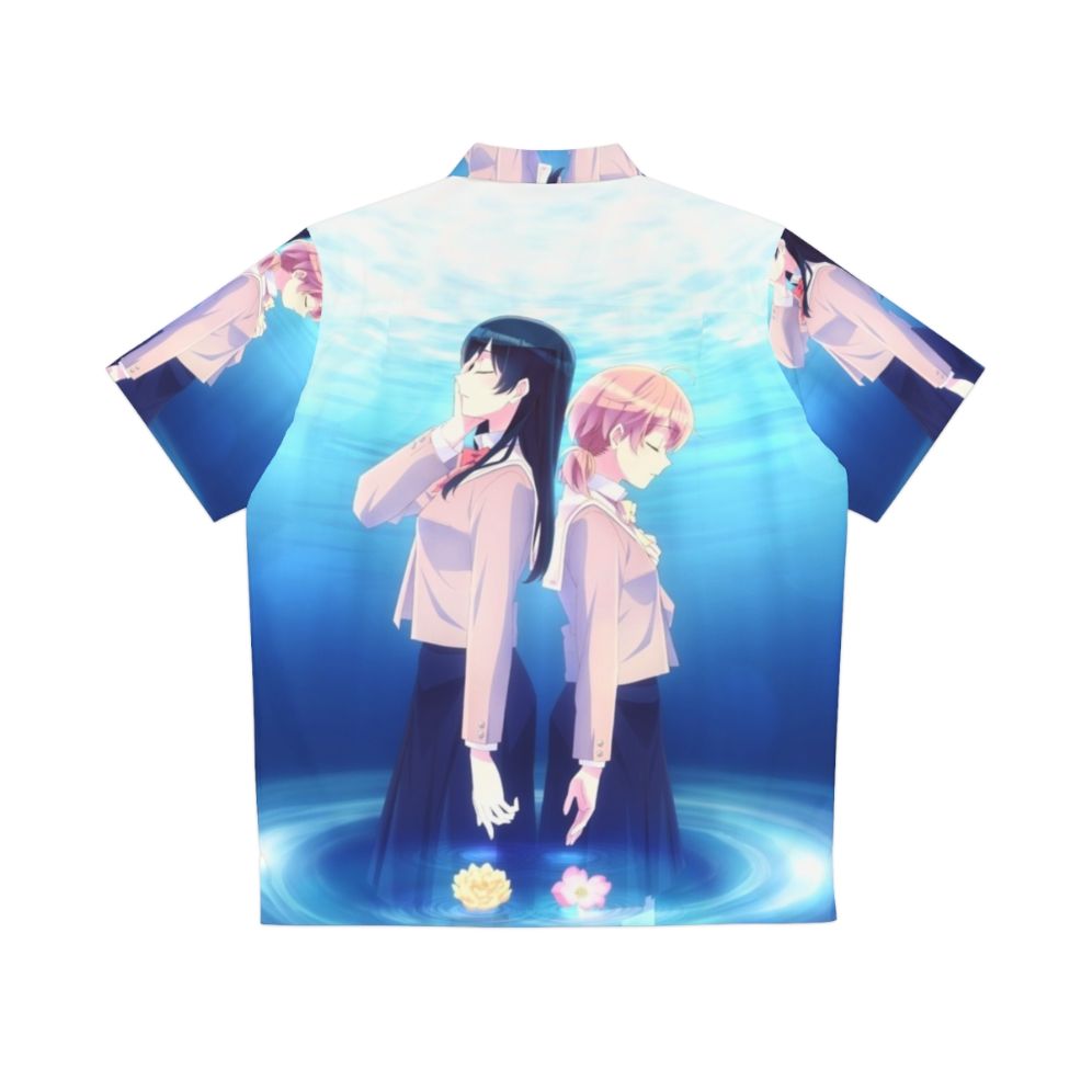 Bloom Into You Yagate Kimi Ni Naru Hawaiian Shirt 2 with Anime Characters - Back