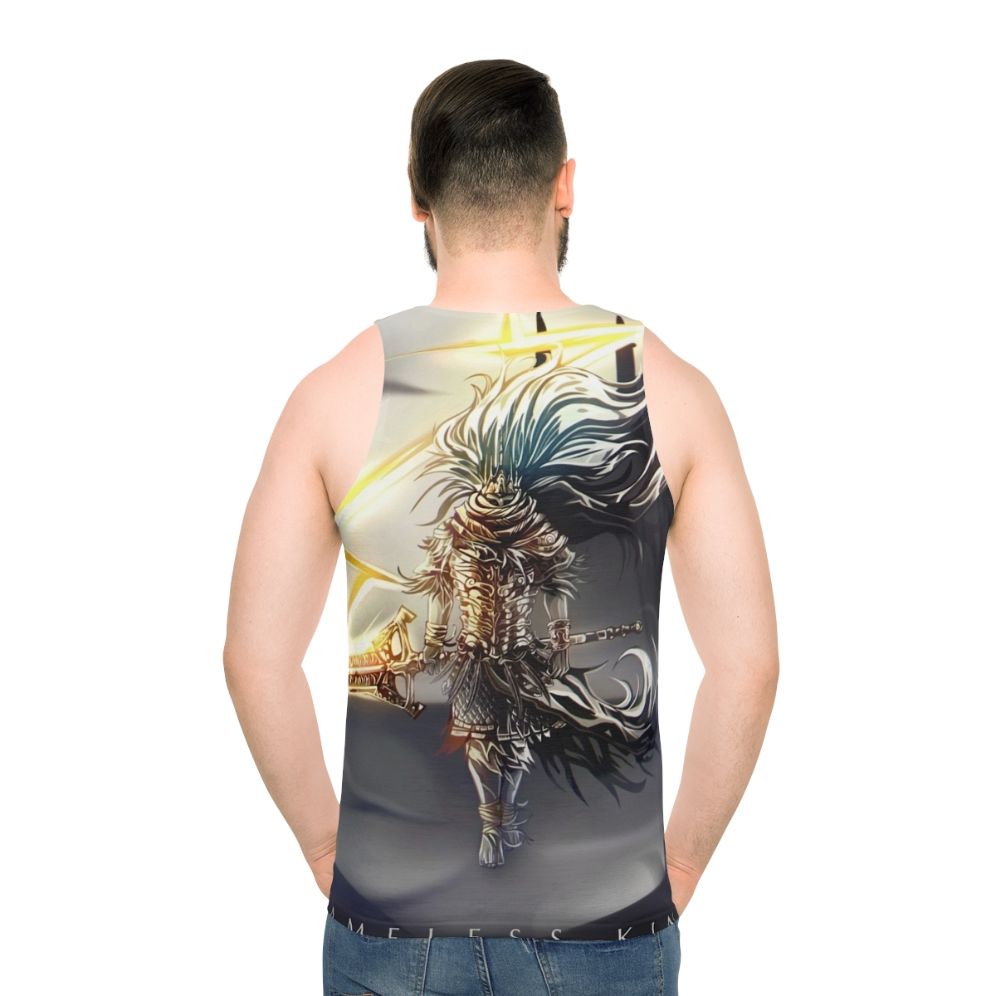 Nameless King Unisex Tank Top - men back