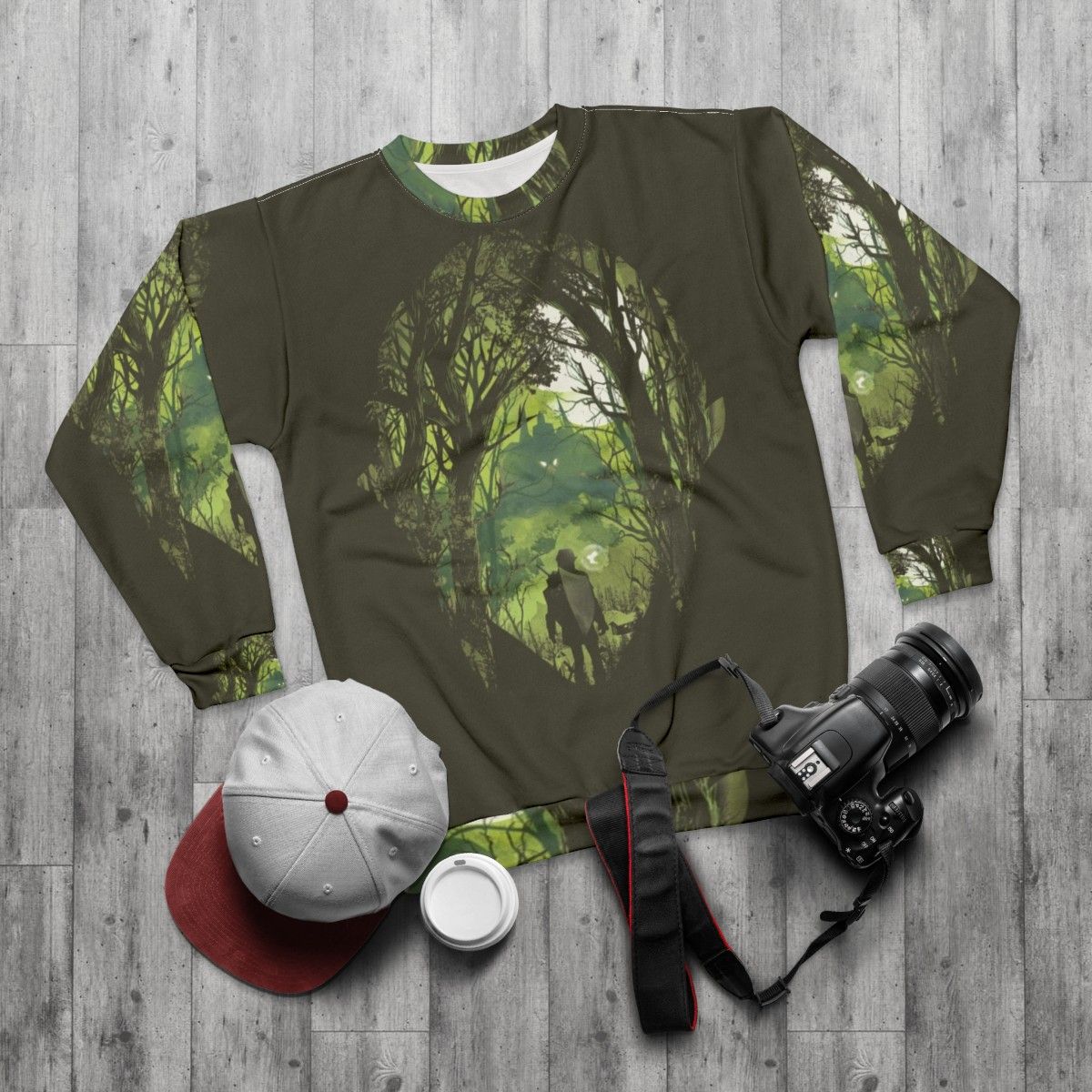 "It's Dangerous to Go Alone" Retro Gaming Sweatshirt - flat lay