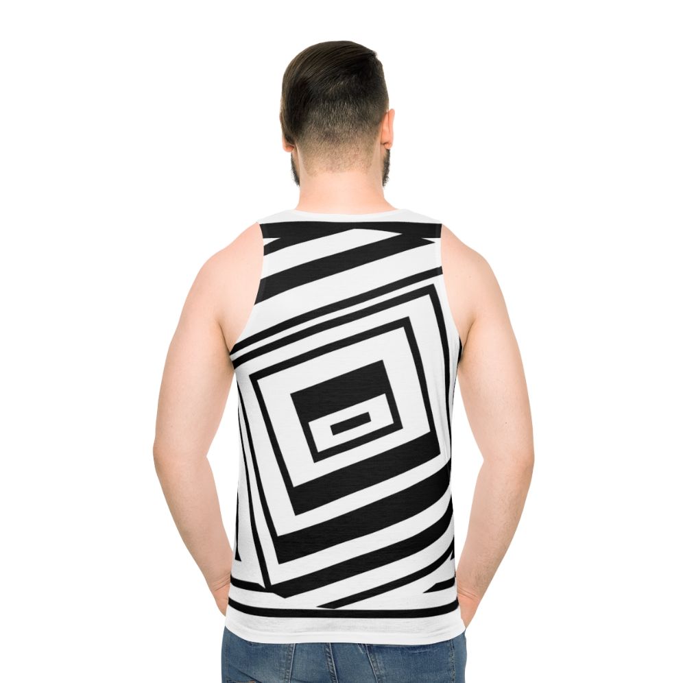 Unisex minimalist tank top for active wear - men back