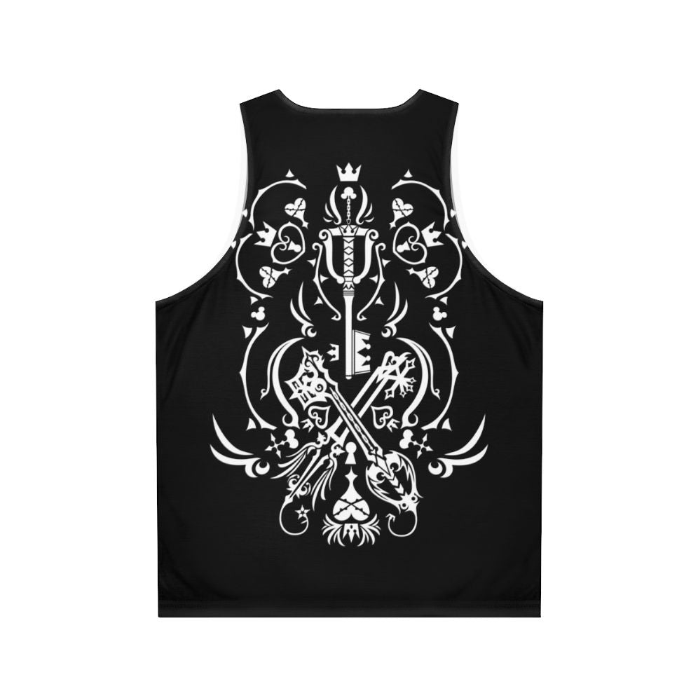 Kingdom Hearts Unisex Black Tank Top - Back