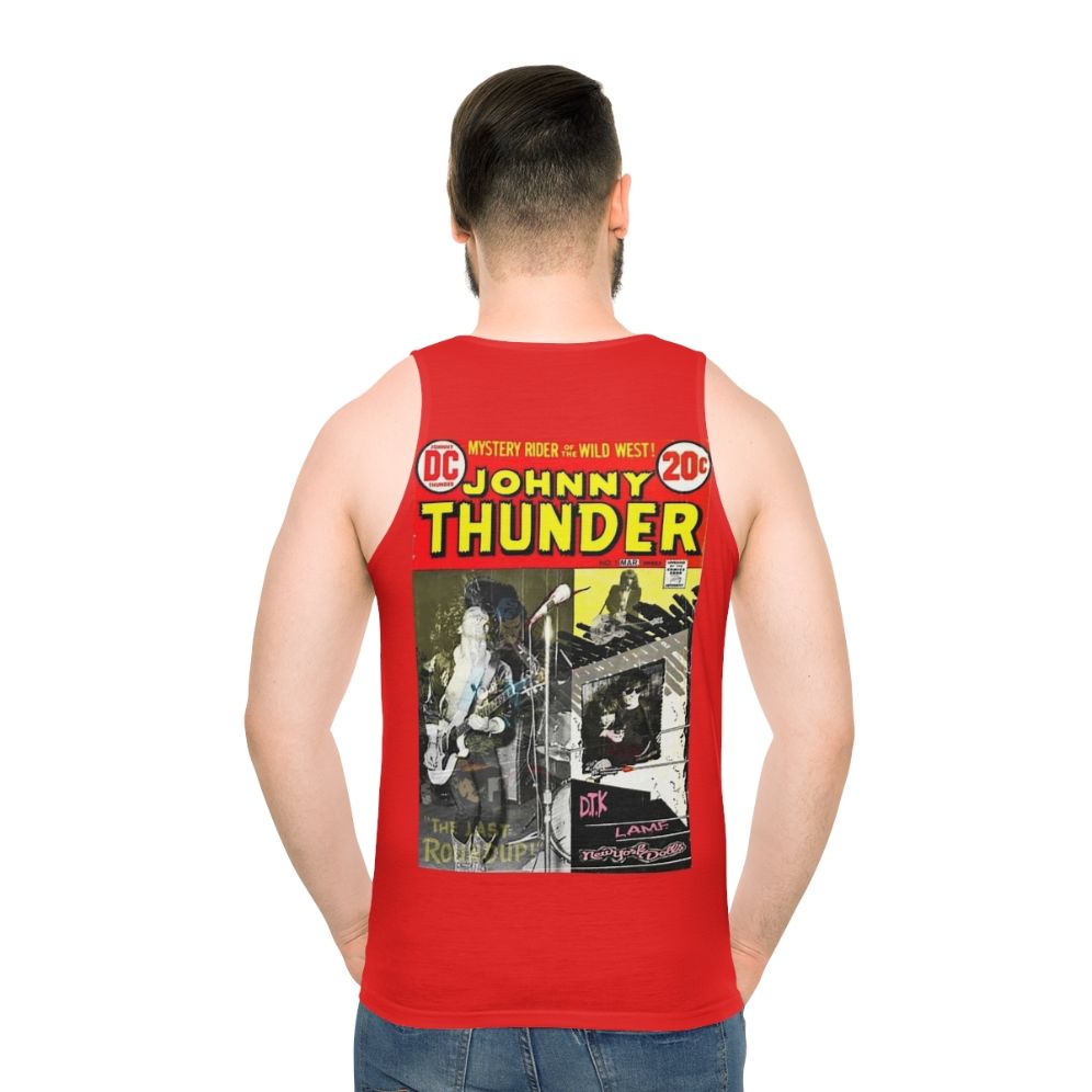 Johnny Thunders Inspired Unisex Tank Top - men back