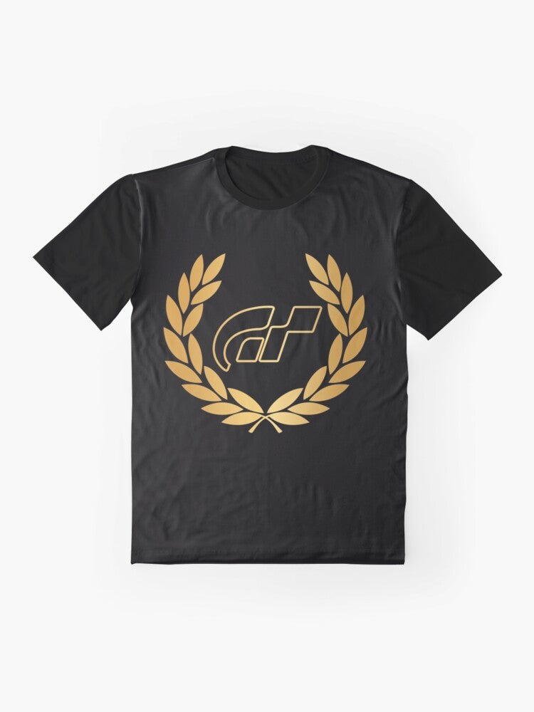 Gran Turismo 7 Graphic T-Shirt featuring the iconic logo and branding of the popular racing video game - Flat lay