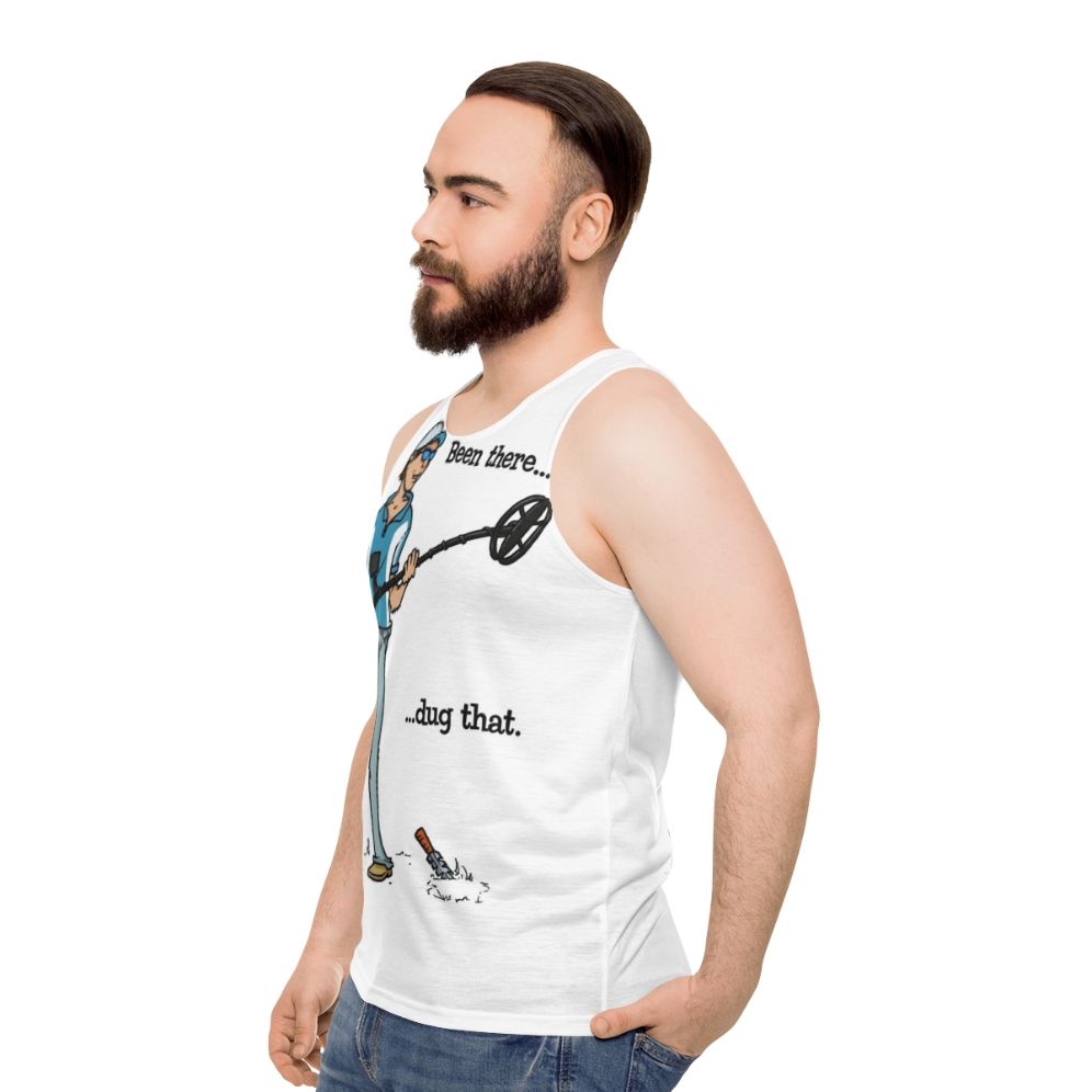 Metal Detecting Unisex Tank Top - men side