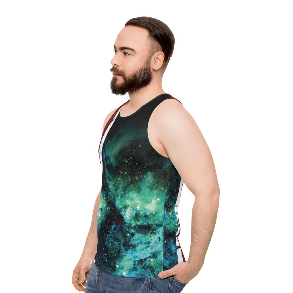 Mass Effect N7 Armor Stripe Unisex Tank Top - men side