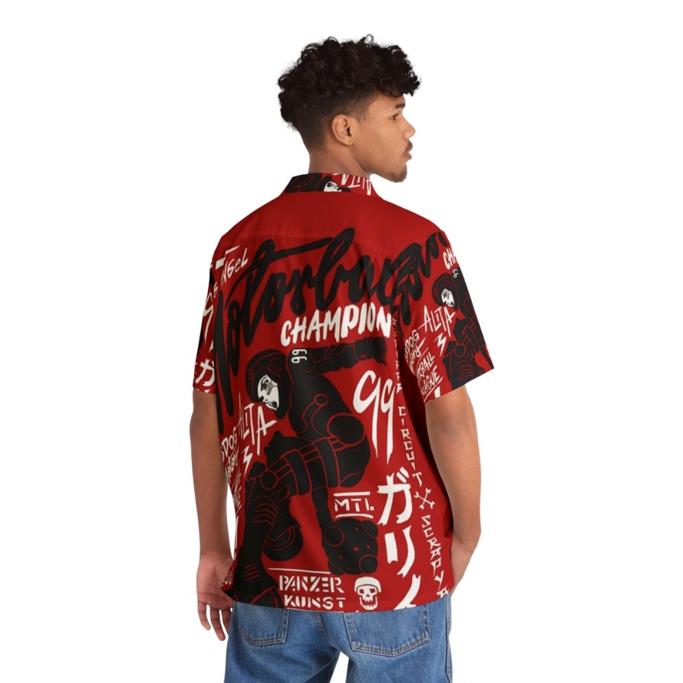 Alita Battle Angel Motorball Hawaiian Shirt - Flat lay