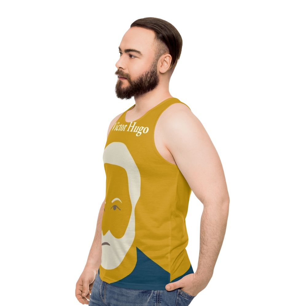 Victor Hugo Unisex Tank Top - men side