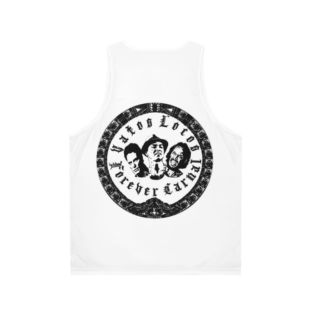 Chicano-inspired Vatos Locos unisex tank top - Back