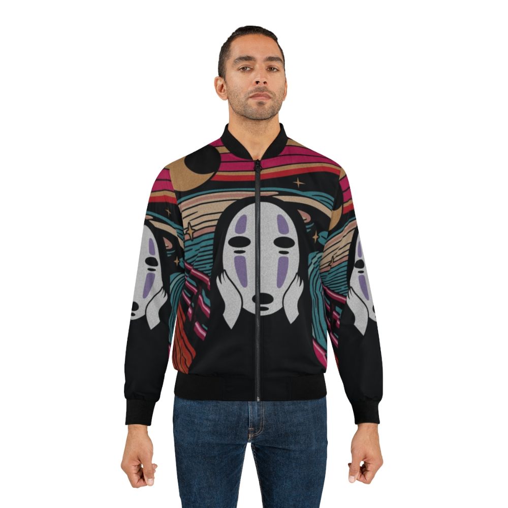 Studio Ghibli inspired "The Scream" graphic bomber jacket - Lifestyle