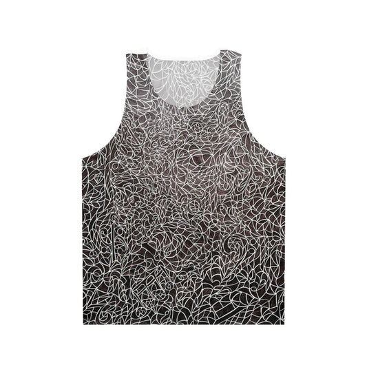 Unisex tank top with a music tessellation pattern