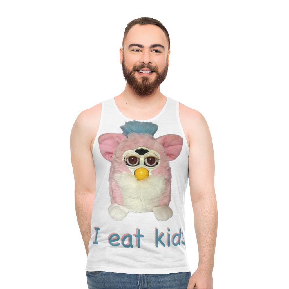 Cursed Furby Unisex Tank Top - men