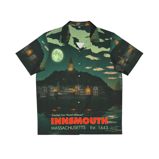 Lovecraft Innsmouth Massachusetts Hawaiian Shirt with Cthulhu Mythos Symbols