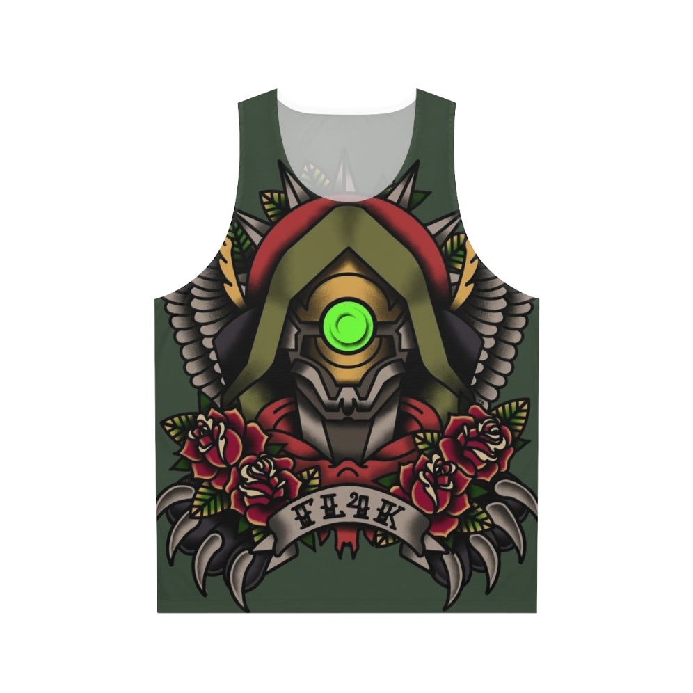 1920s Tattoo Style Fl4K Borderlands Unisex Tank Top