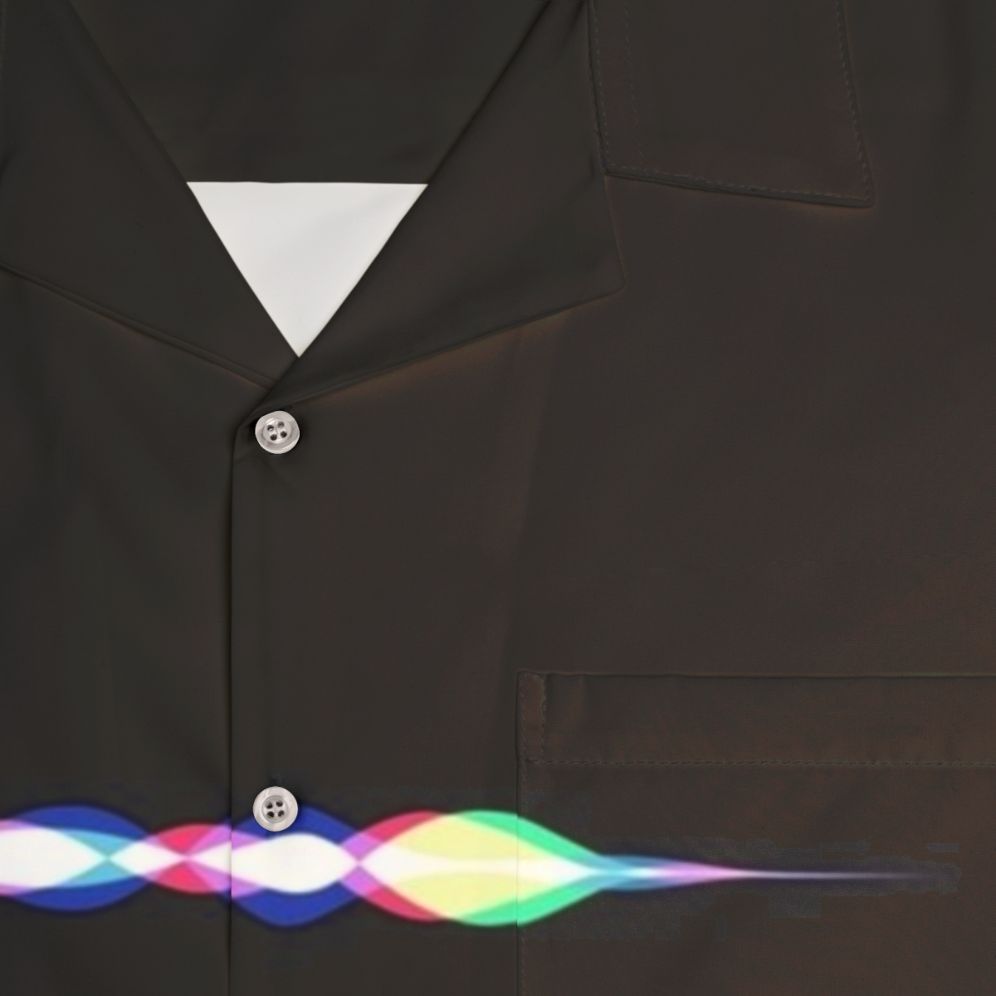 Siri voice assistant hawaiian shirt - Detail