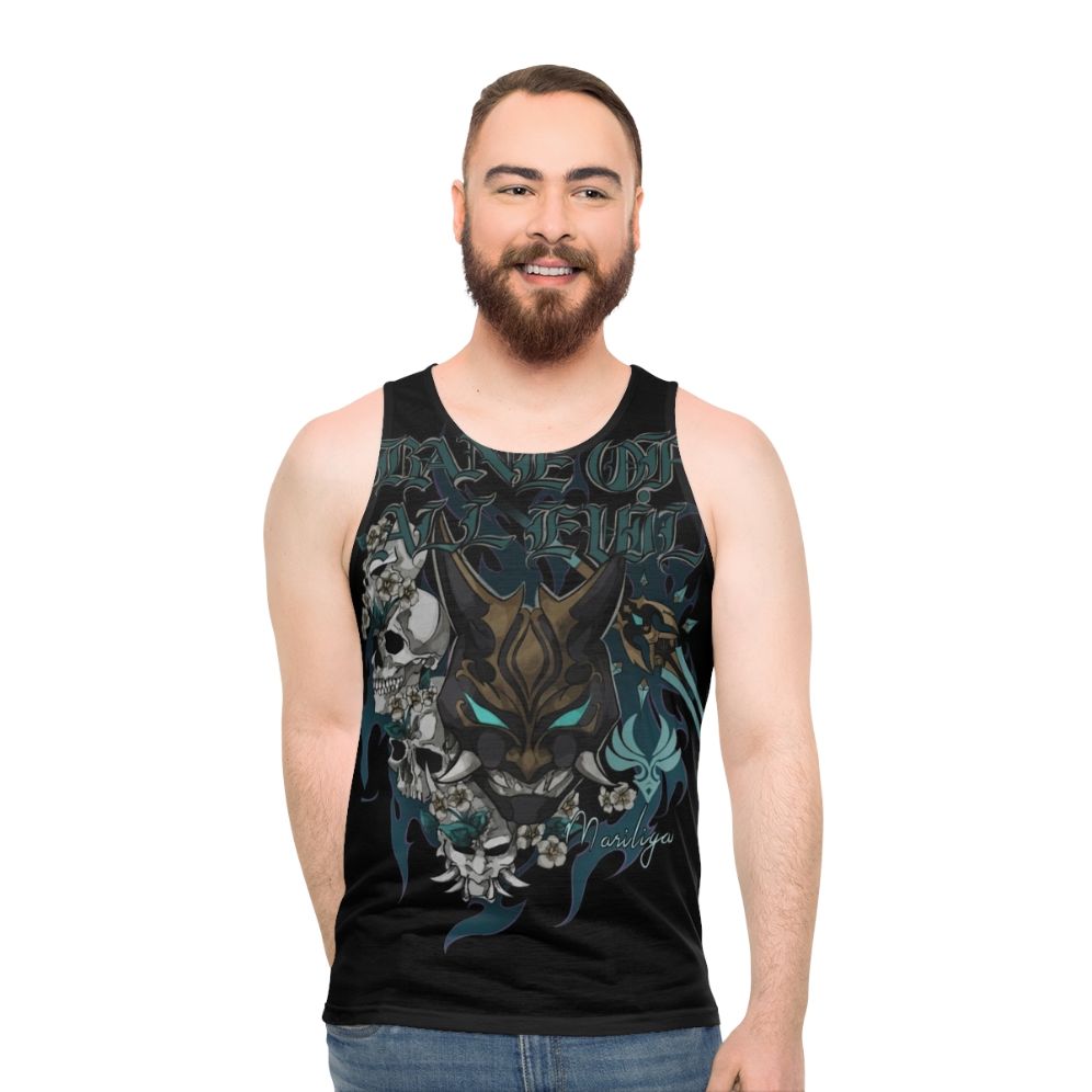 Genshin Impact inspired metal punk unisex tank top - men