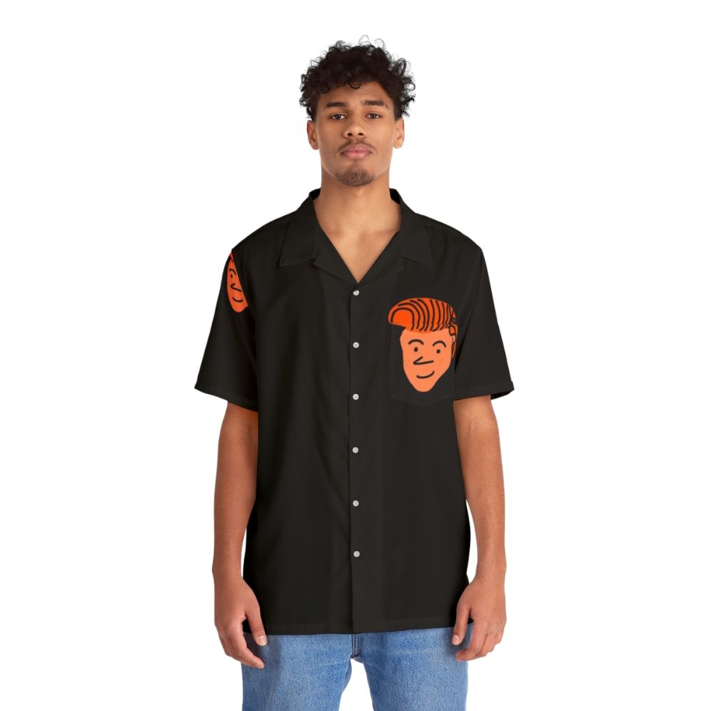 Conan Cartoon Design Hawaiian Shirt - People Front