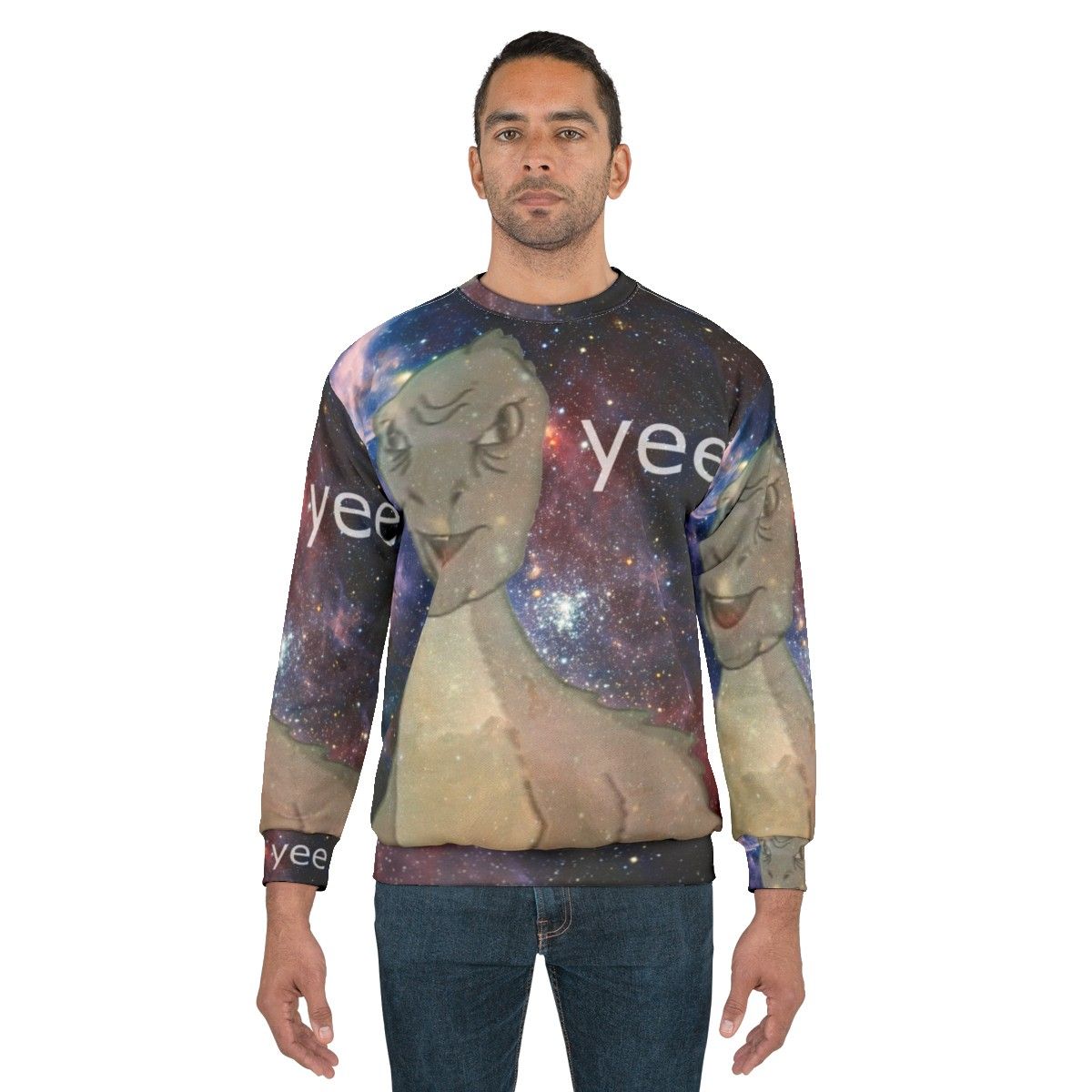 Cosmic T-Rex Dinosaur Sweatshirt - men