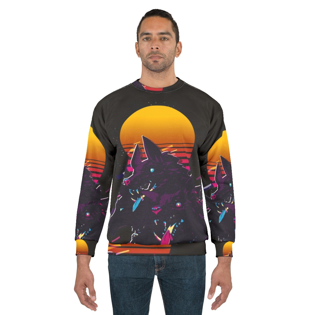 Cerberus Hades 80s Retro Sweatshirt - men