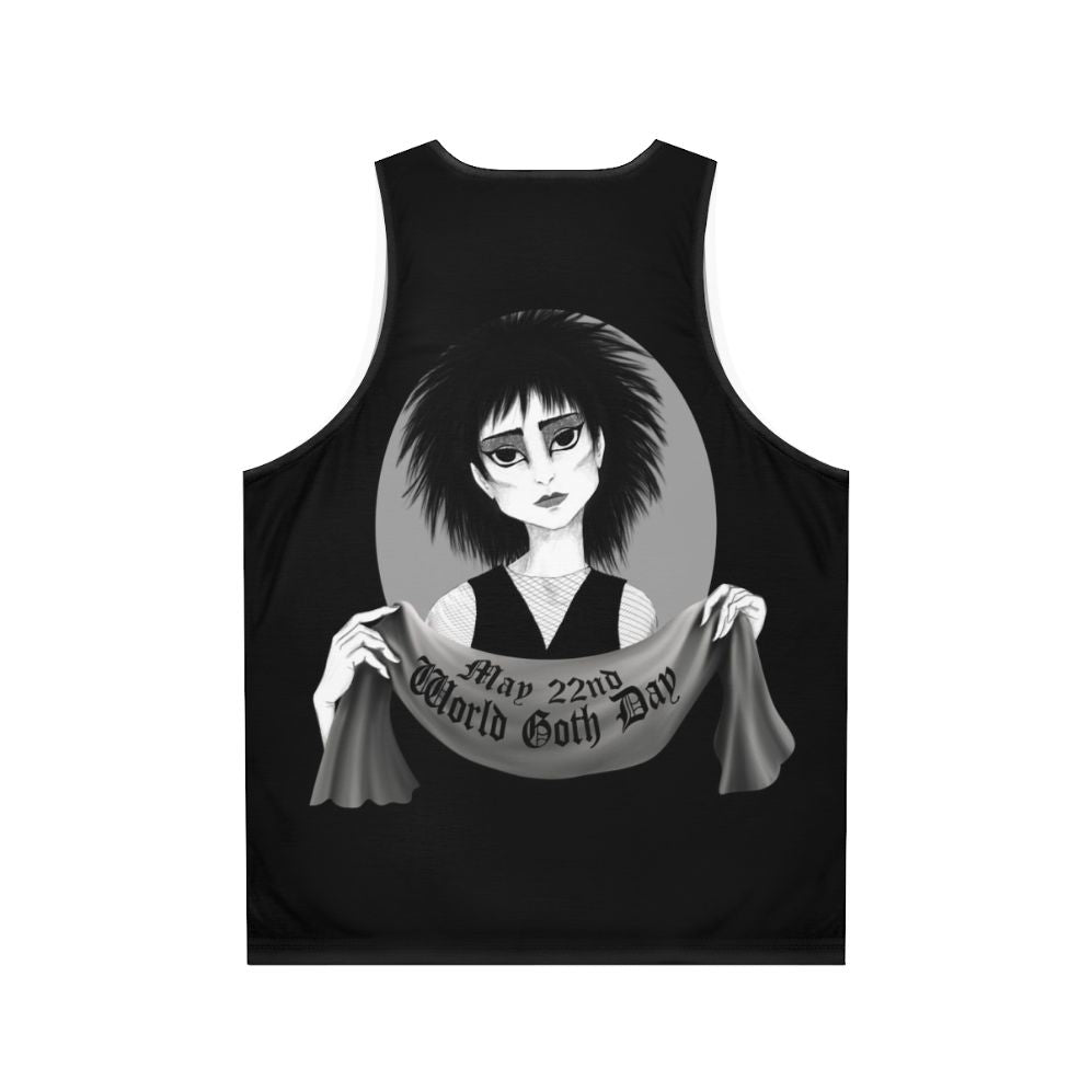 Siouxsie Unisex Tank Top for World Goth Day - Back