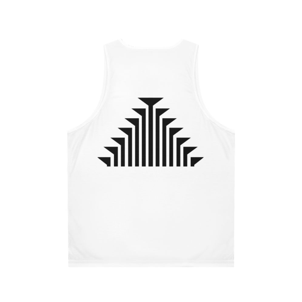 Klamath tribes inspired unisex black tank top - Back