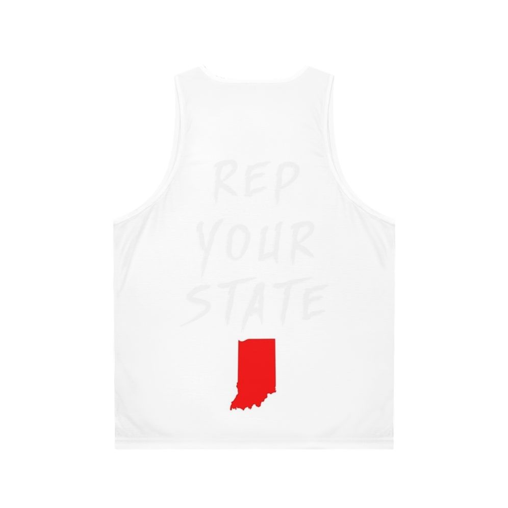 Indiana state pride unisex tank top - Back