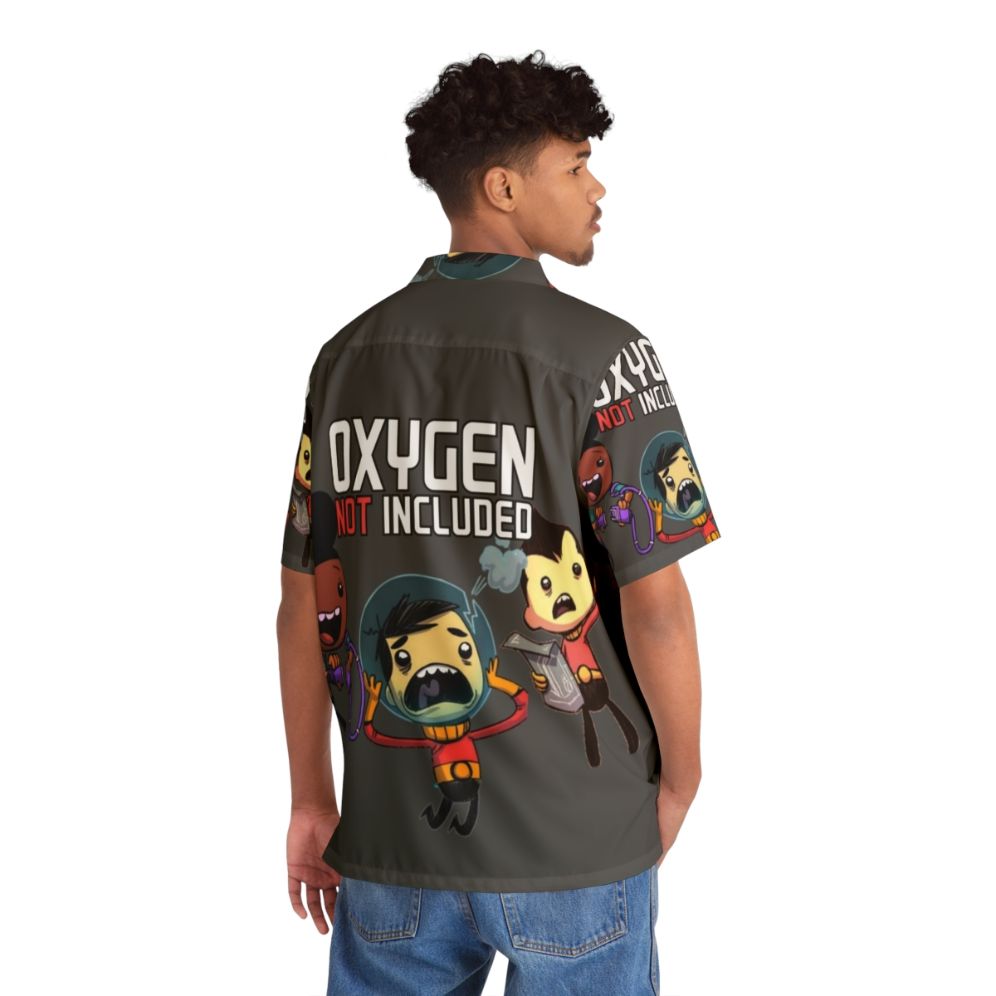 Oxygen Not Included Themed Hawaiian Shirt - People Back