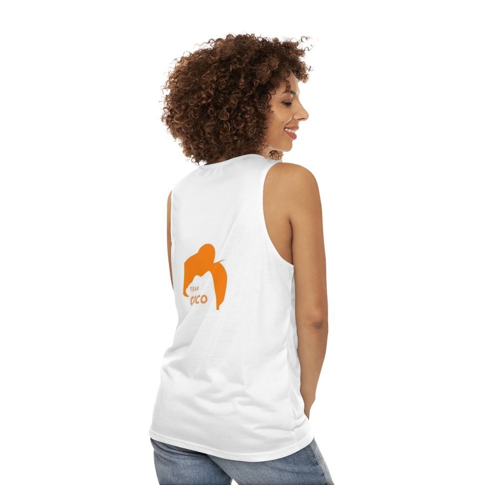 Conan O'Brien Team Coco Unisex Tank Top - women back