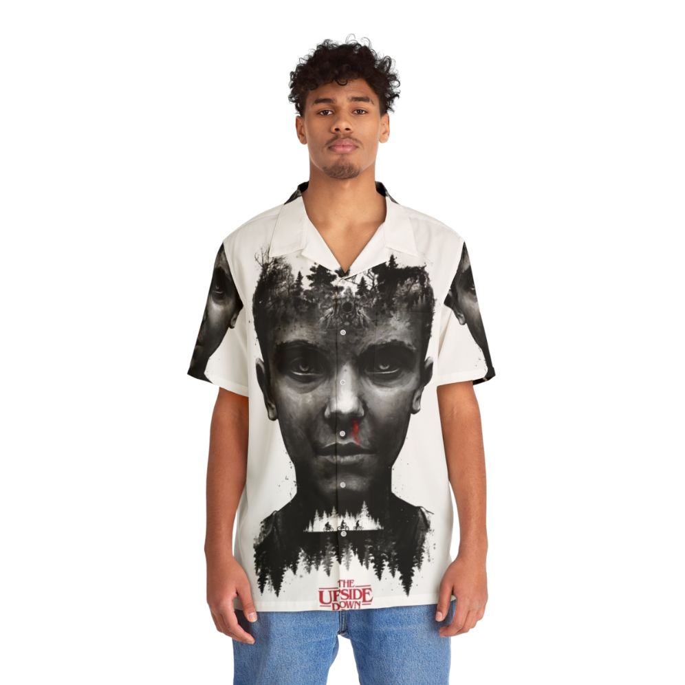 Stranger Things Inspired Demogorgan Surreal Art Hawaiian Shirt - People Front